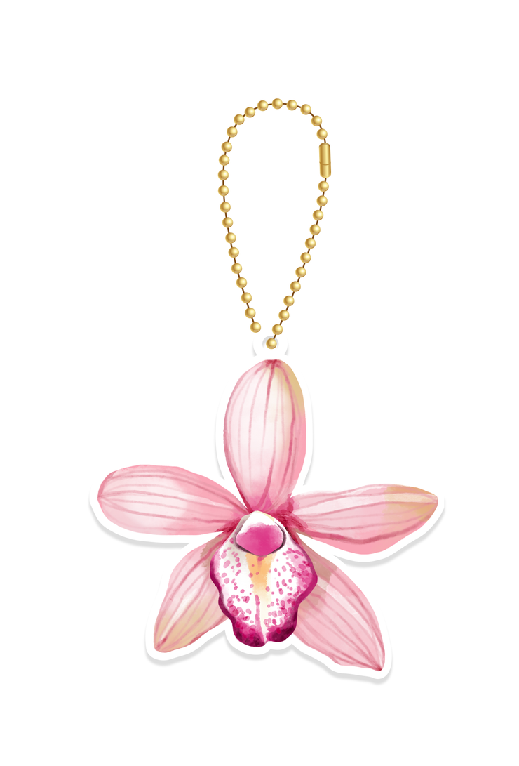 Baby Pink Orchid - CHARMUP™ Special Edition Orkedia Collection Phone Strap | LOUCASE