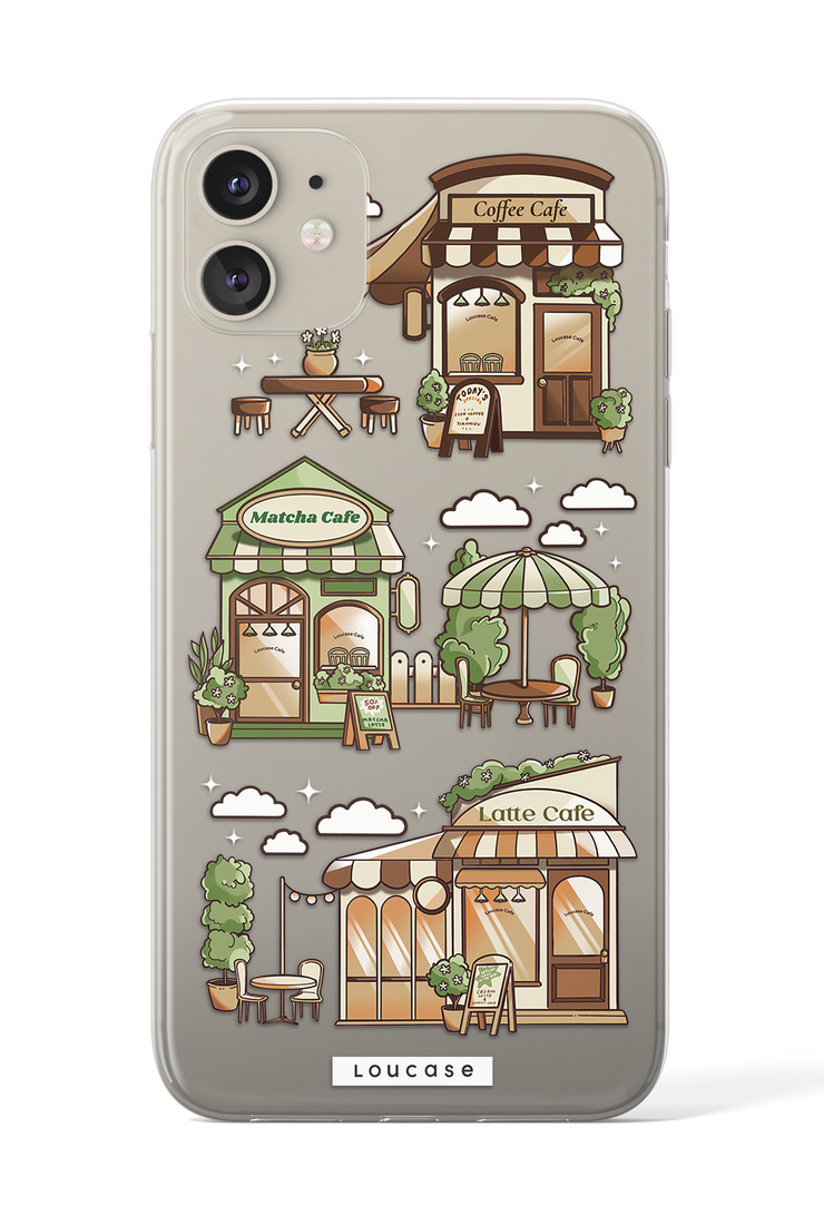 Cafe Hopping - KLEARLUX™ Special Edition Café Soireé Collection Phone Case | LOUCASE