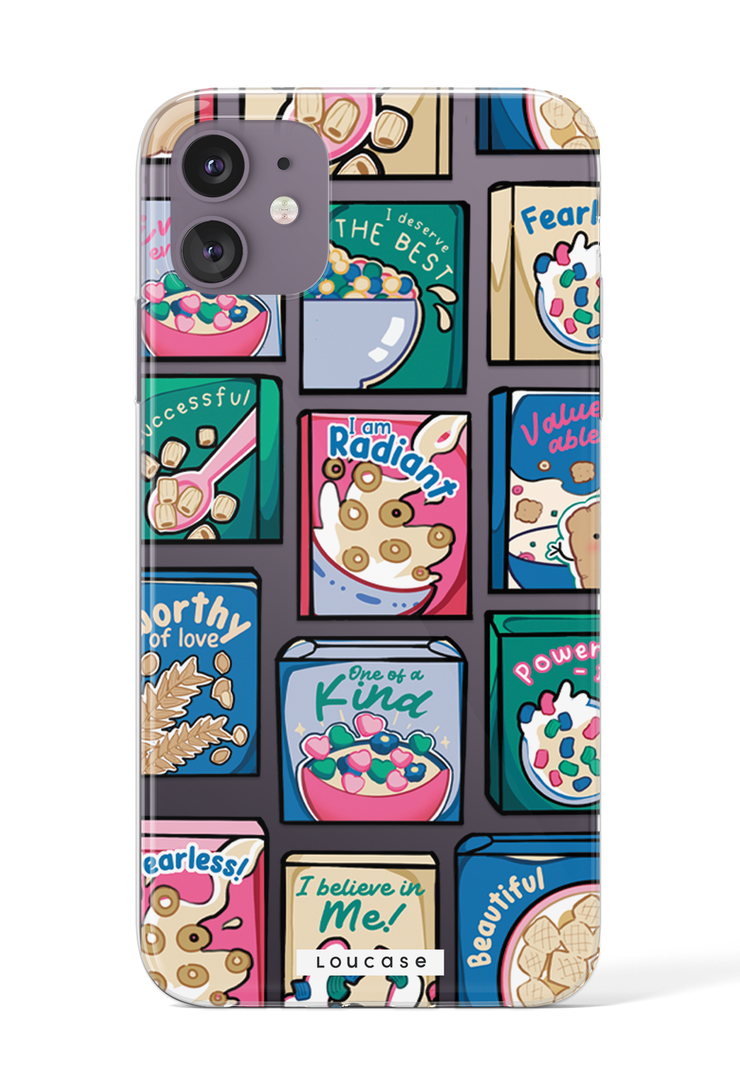 Cereal Quotes - KLEARLUX™ Special Edition Sunday Market Collection Phone Case | LOUCASE