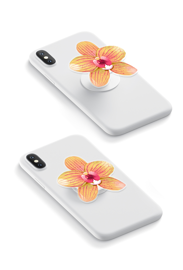 Citrus Orchid - GRIPUP™ Special Edition Orkedia Collection Phone Grip | LOUCASE