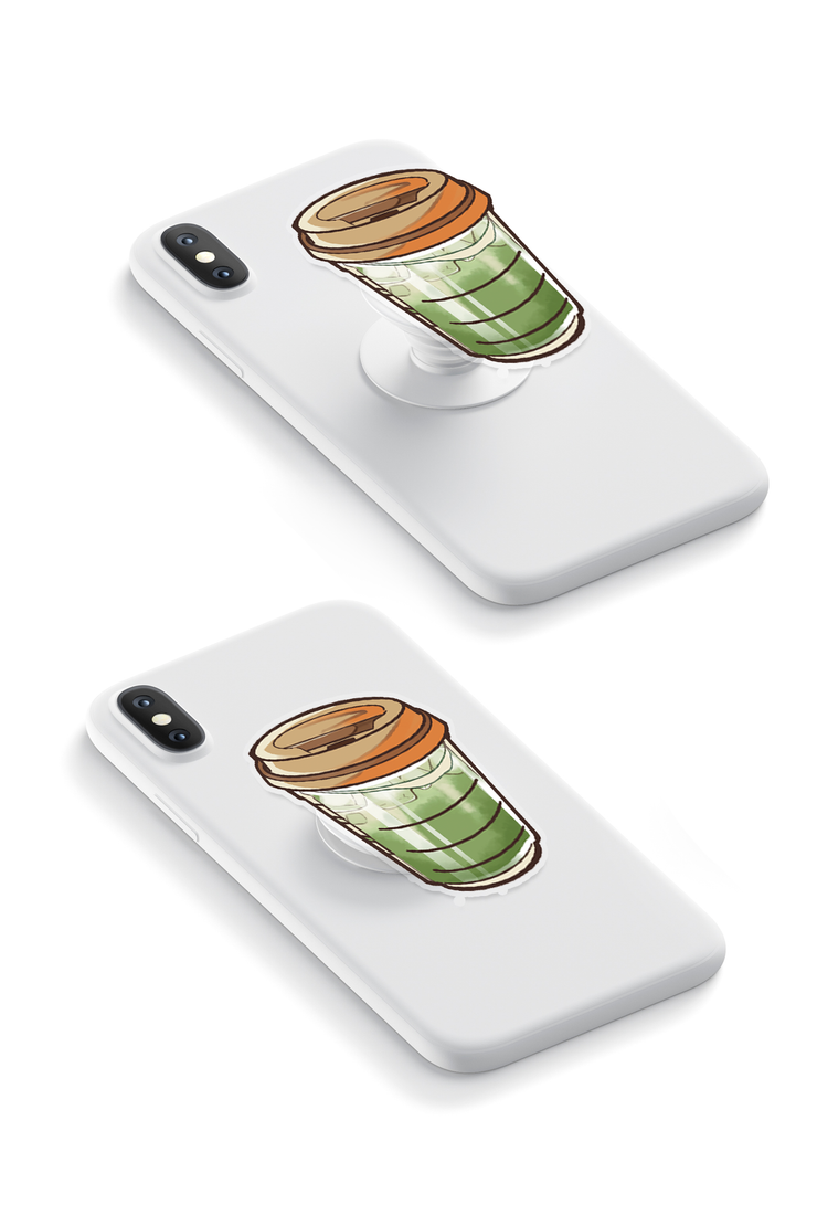 Green Sip - GRIPUP™ Special Edition Café Soireé Collection Phone Grip | LOUCASE