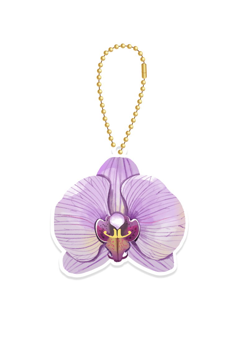 Lilac Orchid - CHARMUP™ Special Edition Orkedia Collection Phone Strap | LOUCASE