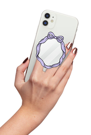 Lilac Ribbon - Mirror GRIPUP™ Phone Grip | LOUCASE