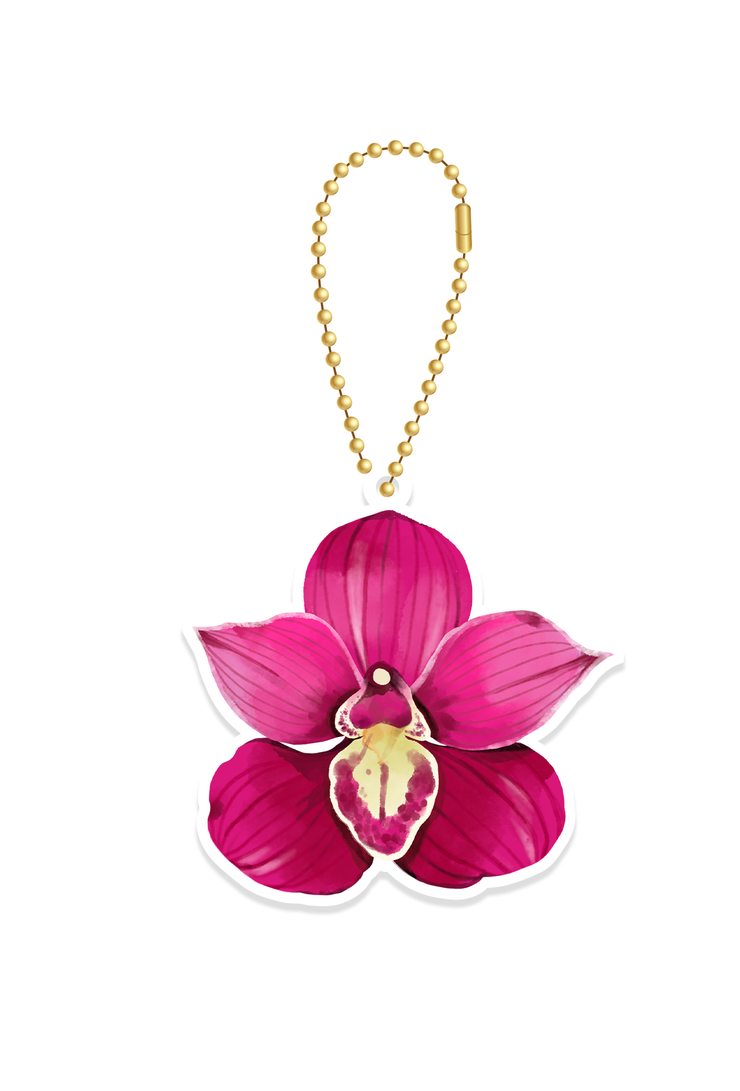 Magenta Orchid - CHARMUP™ Special Edition Orkedia Collection Phone Strap | LOUCASE