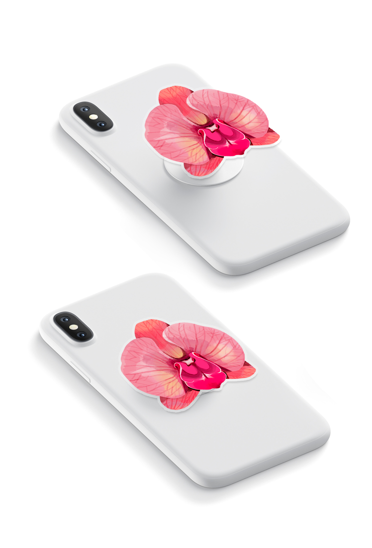 Pink Orchid - GRIPUP™ Special Edition Orkedia Collection Phone Grip | LOUCASE