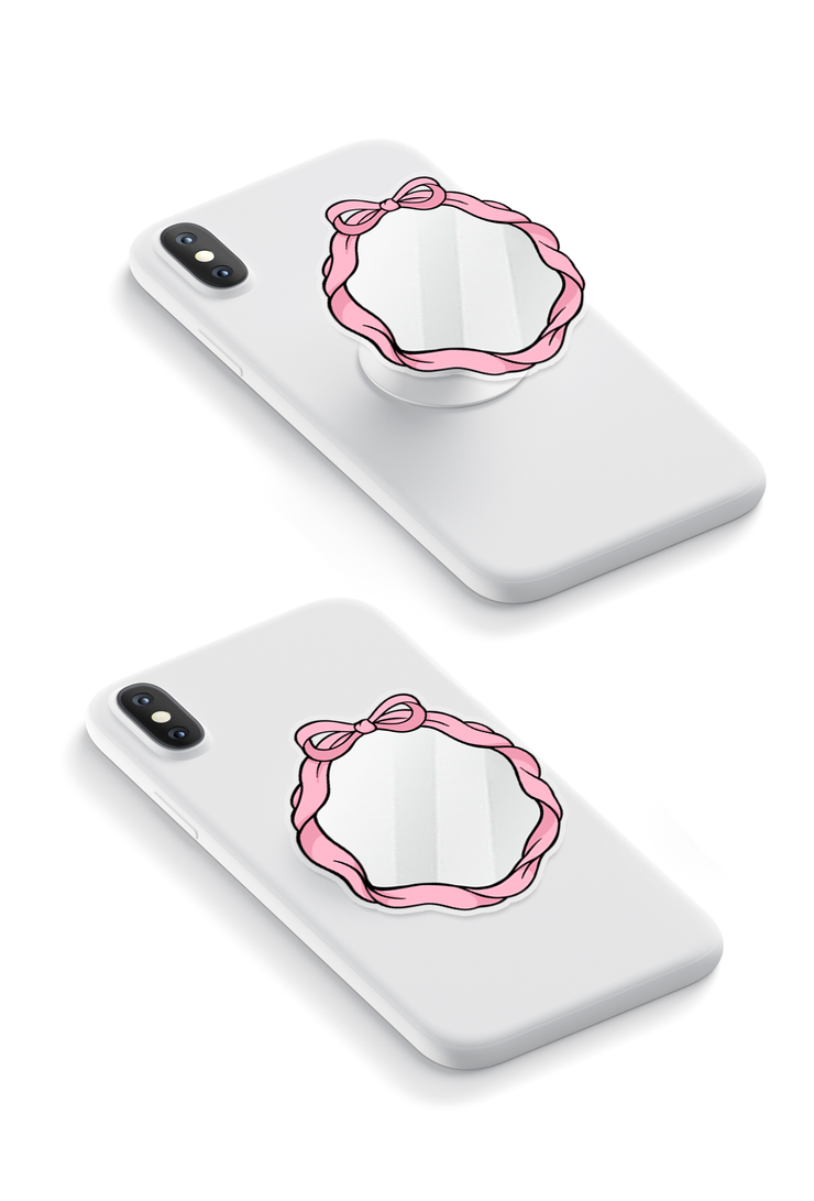 Pink Ribbon - Mirror GRIPUP™ Phone Grip | LOUCASE