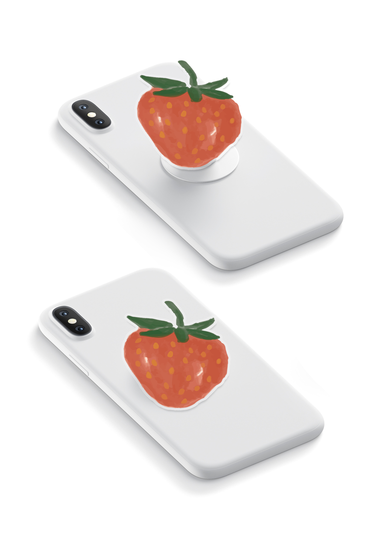 Strawberry - GRIPUP™ Limited Edition Flip x Loucase Phone Case | LOUCASE