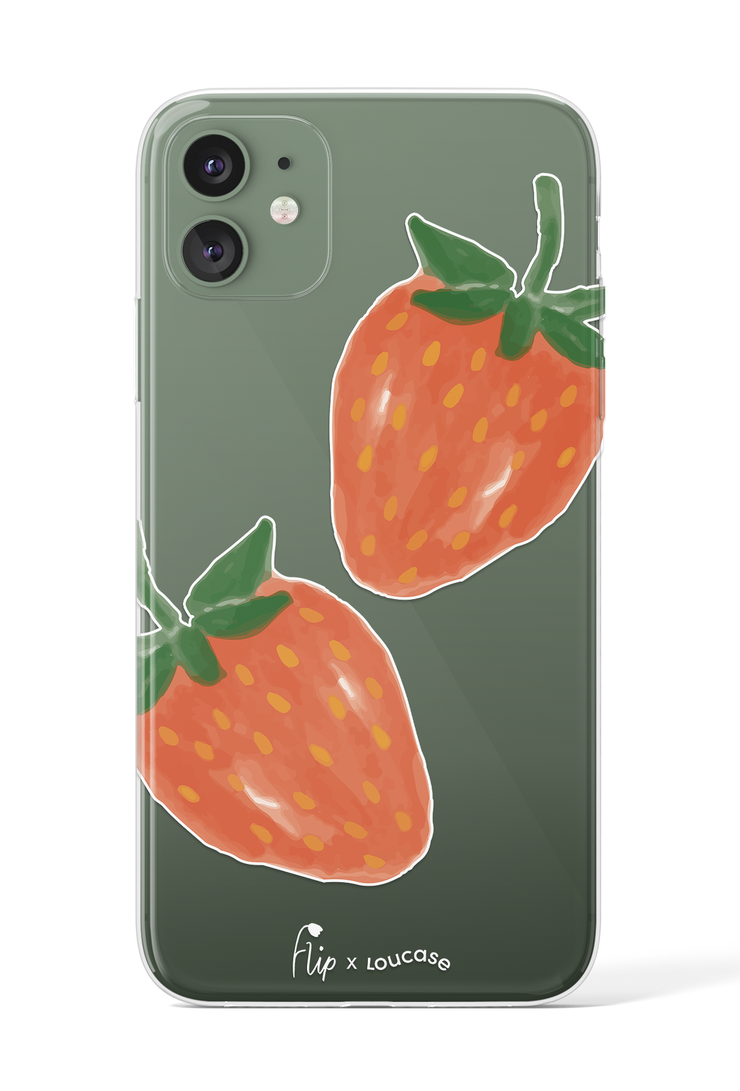 Strawberry Sorbet - KLEARLUX™ Limited Edition Flip x Loucase Phone Case | LOUCASE