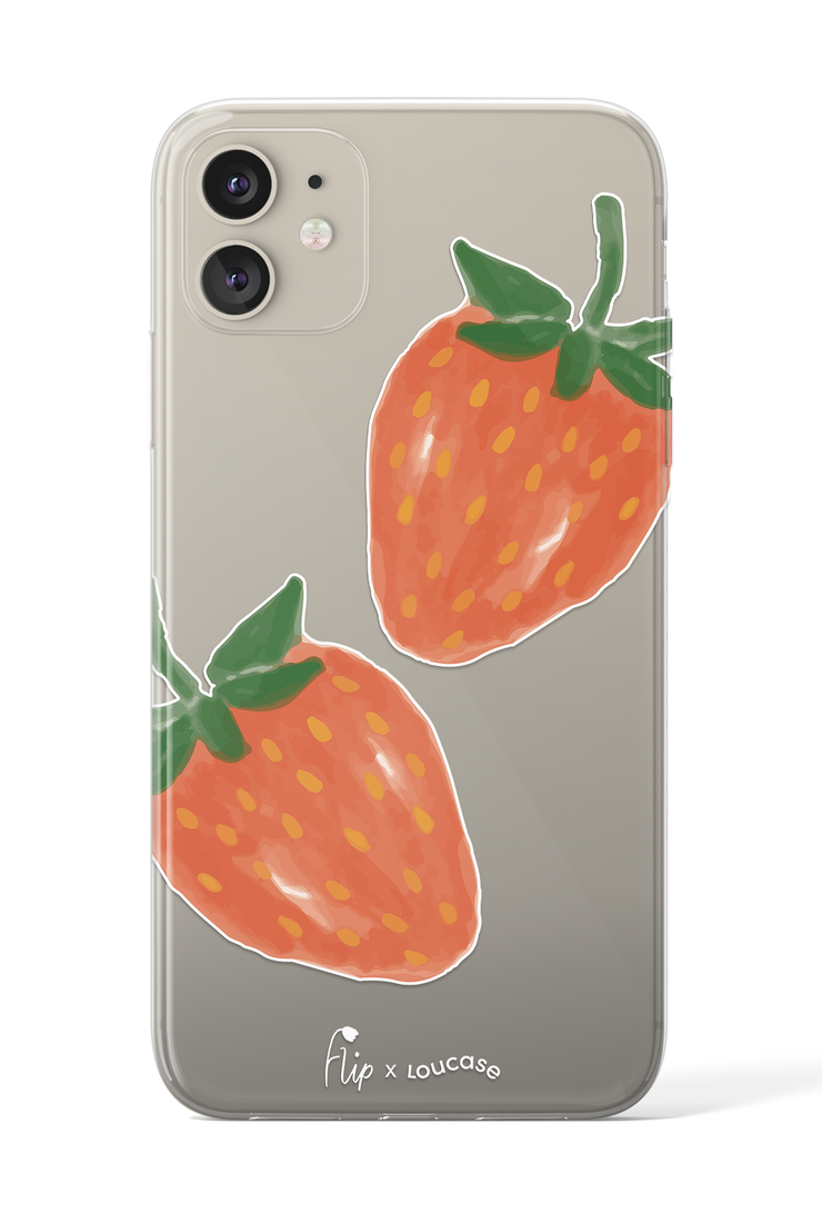 Strawberry Sorbet - KLEARLUX™ Limited Edition Flip x Loucase Phone Case | LOUCASE