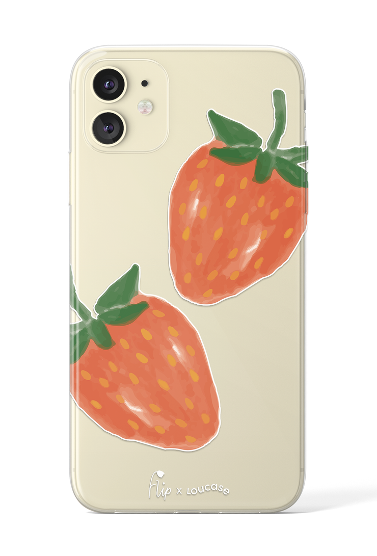 Strawberry Sorbet - KLEARLUX™ Limited Edition Flip x Loucase Phone Case | LOUCASE