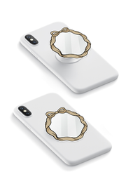 Taupe Ribbon - Mirror GRIPUP™ Phone Grip | LOUCASE