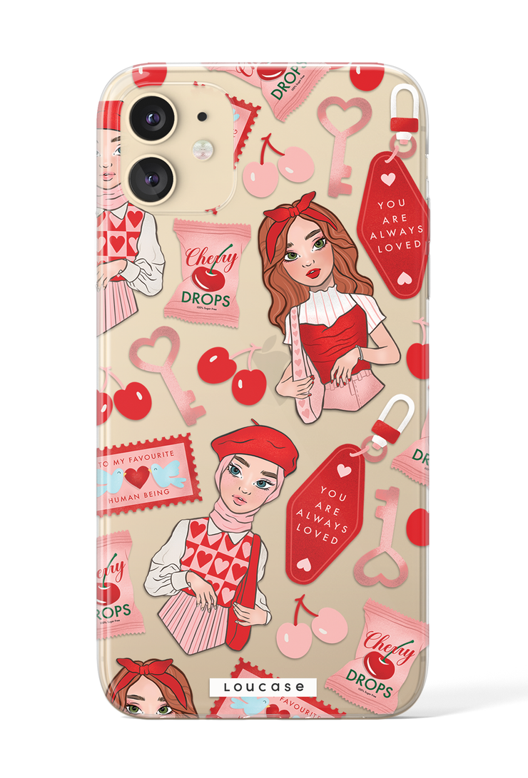 Cherry Love - KLEARLUX™ Special Edition To Be Loved Collection Phone Case | LOUCASE