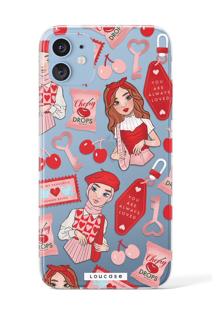 Cherry Love - KLEARLUX™ Special Edition To Be Loved Collection Phone Case | LOUCASE