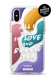 Love and Bubble Tea & Tealive Strawless Cup - PROTECH™ Limited Edition Tealive x Casesbywf Phone Case | LOUCASE