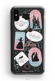 Magical Words - KLEARLUX™ Disney x Loucase Cinderella Collection Phone Case | LOUCASE