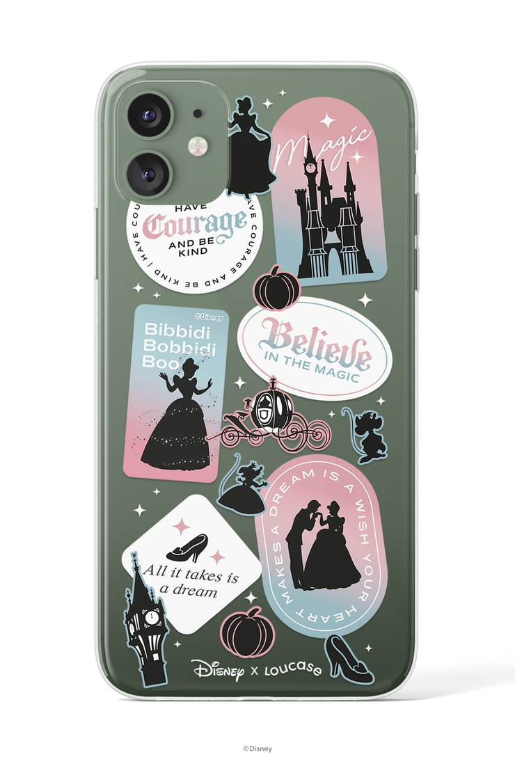 Magical Words - KLEARLUX™ Disney x Loucase Cinderella Collection Phone Case | LOUCASE