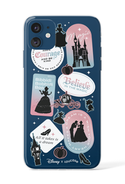 Magical Words - KLEARLUX™ Disney x Loucase Cinderella Collection Phone Case | LOUCASE