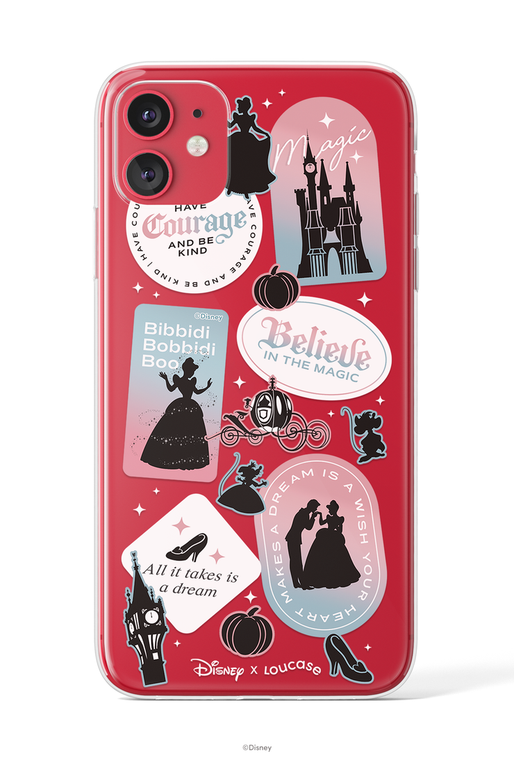 Magical Words - KLEARLUX™ Disney x Loucase Cinderella Collection Phone Case | LOUCASE