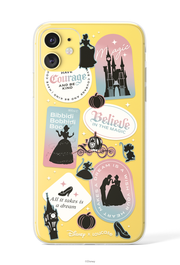 Magical Words - KLEARLUX™ Disney x Loucase Cinderella Collection Phone Case | LOUCASE