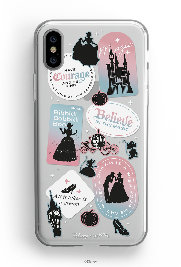 Magical Words - KLEARLUX™ Disney x Loucase Cinderella Collection Phone Case | LOUCASE