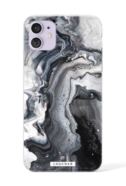 Marble Black KLEARLUX™ Phone Case | LOUCASE