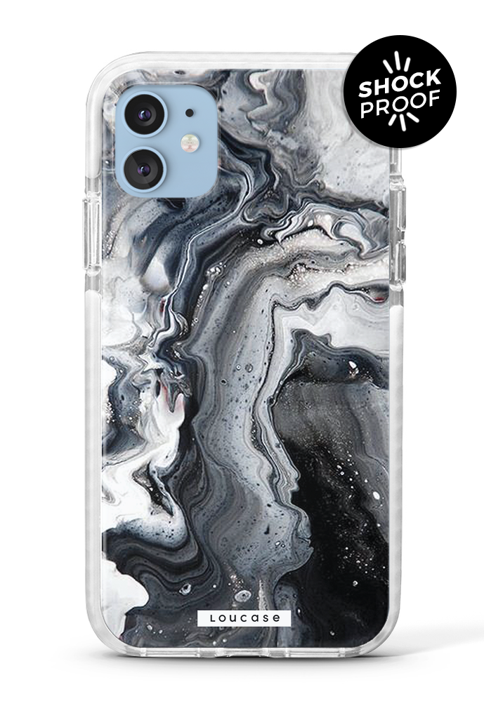 Marble Black PROTECH™ Phone Case | LOUCASE