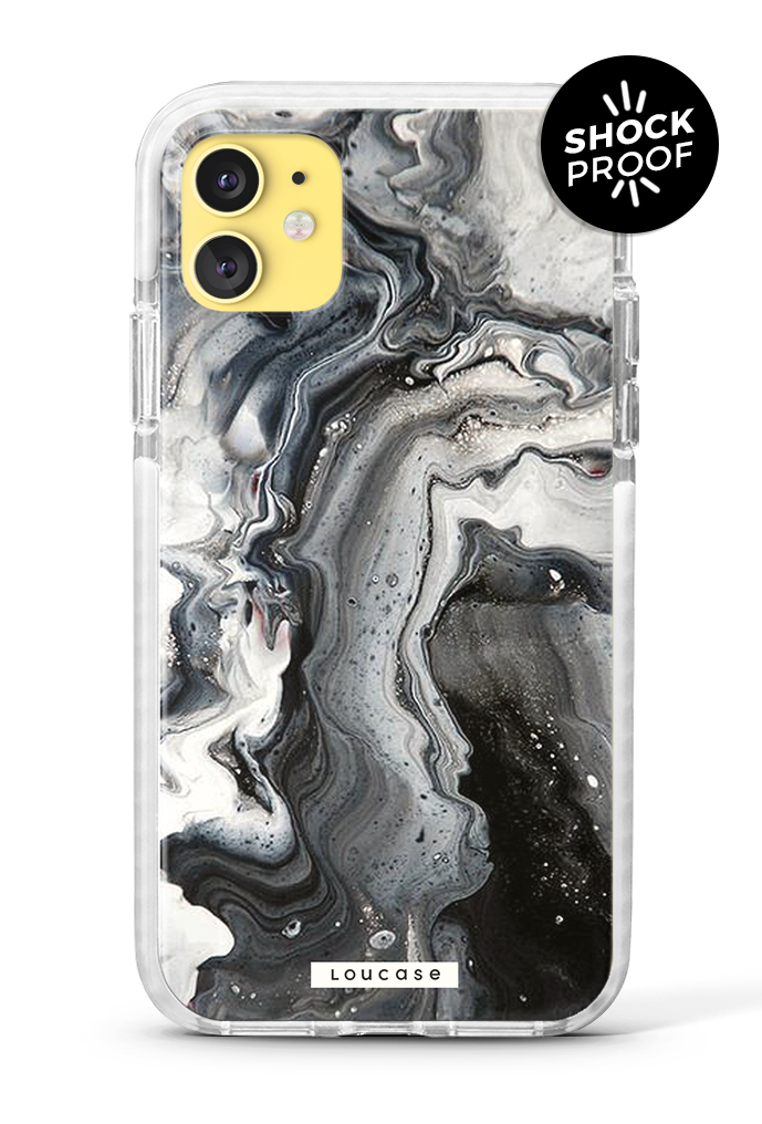 Marble Black PROTECH™ Phone Case | LOUCASE