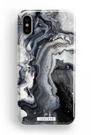 Marble Black KLEARLUX™ Phone Case | LOUCASE