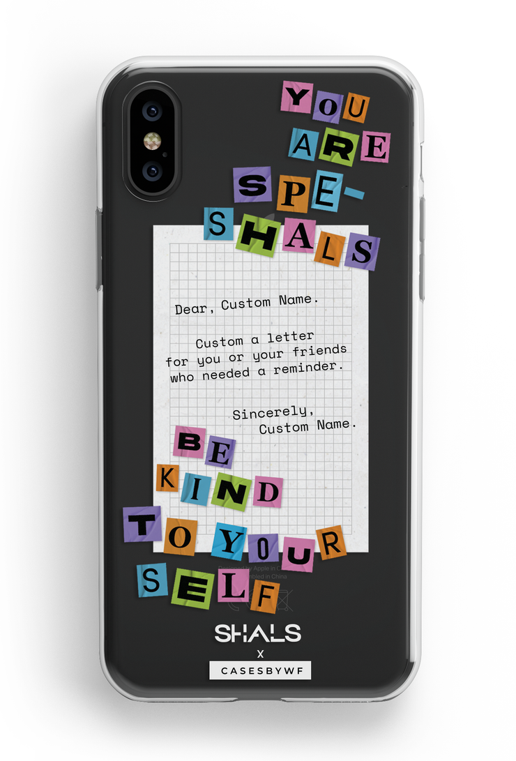 Speshals Letter - KLEARLUX™ Limited Edition Shals x Casesbywf Phone Case