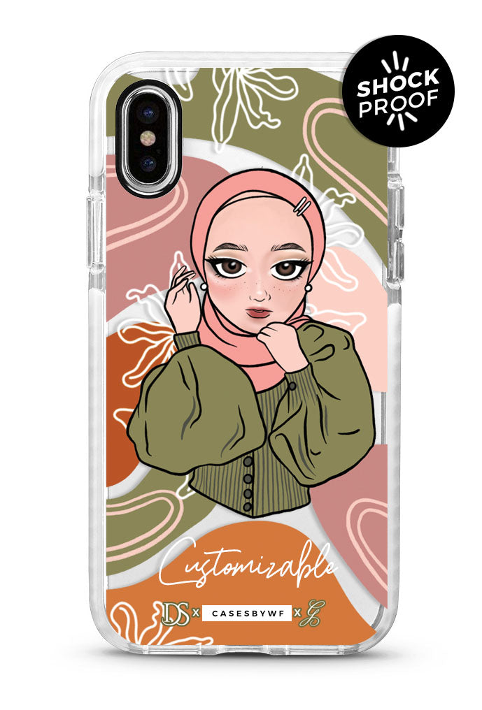 Prim Bundle - PROTECH™ + 2 Shawl Special Edition Dianashawl X Casesbywf x Guzel KL Phone Case