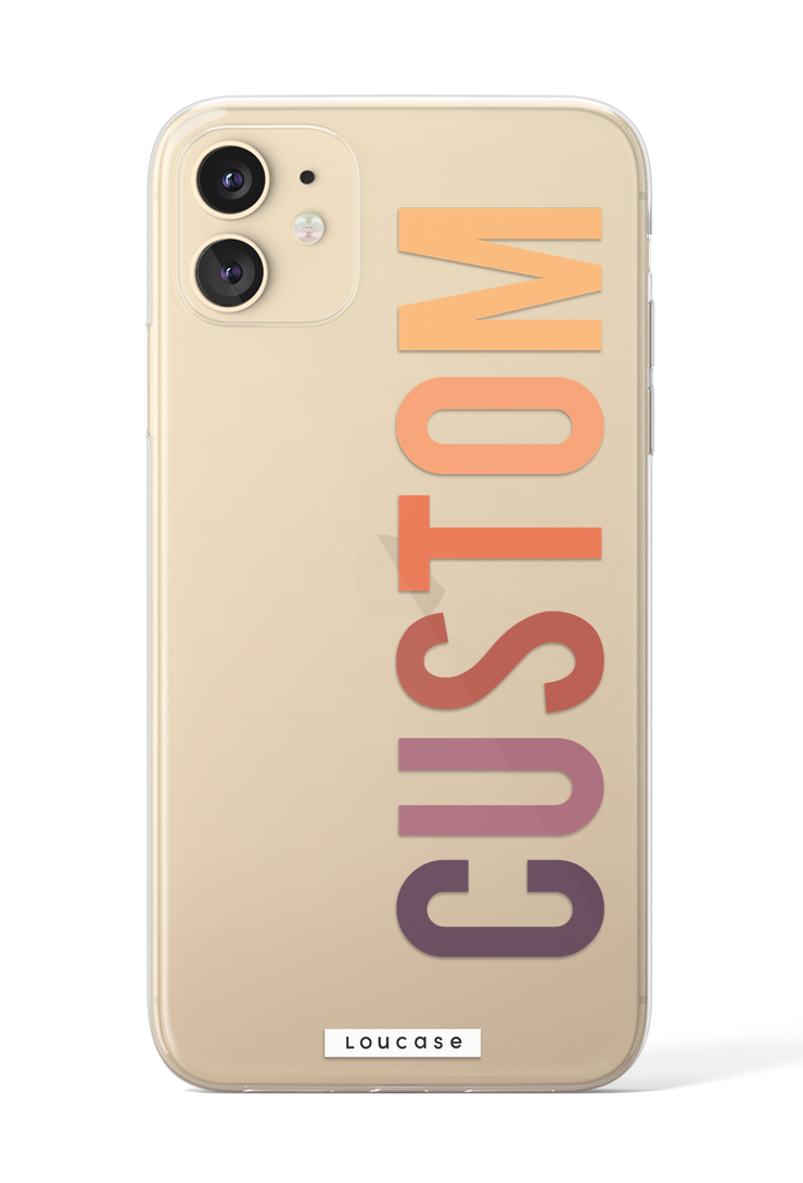 Sunset - Custom Say My Name KLEARLUX™ Phone Case | LOUCASE