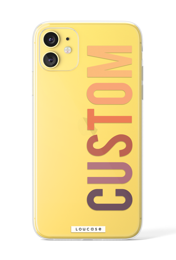 Sunset - Custom Say My Name KLEARLUX™ Phone Case | LOUCASE